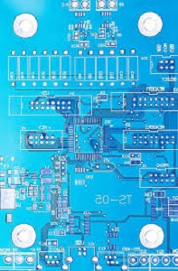 Blue computer chip.